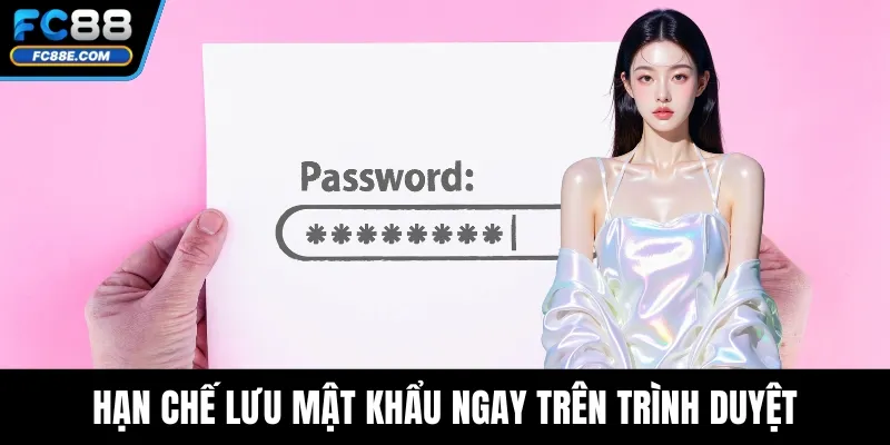 Hạn chế lưu mật khẩu ngay trên trình duyệt