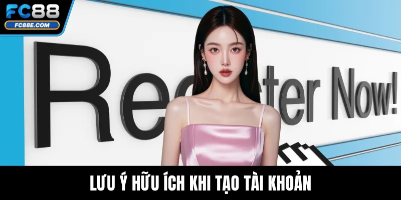 Lưu ý hữu ích khi tạo tài khoản