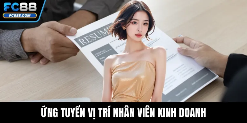 Ứng tuyển vị trí nhân viên kinh doanh